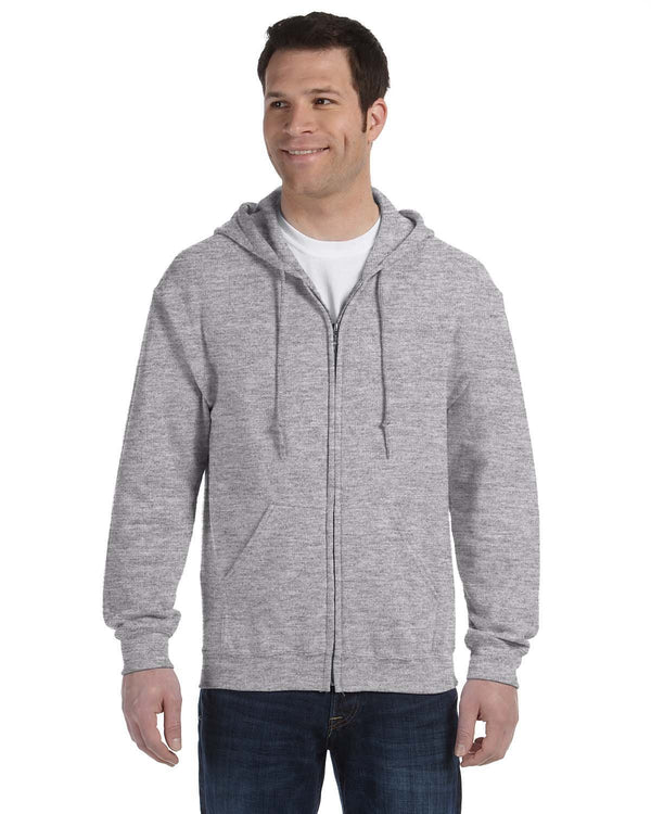 adult heavy blend 50 50 full zip hooded sweatshirt SPORT GREY