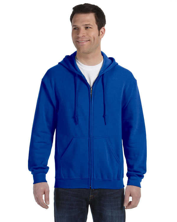 adult heavy blend 50 50 full zip hooded sweatshirt ROYAL