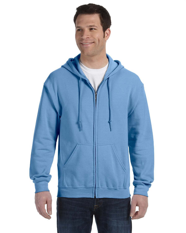 adult heavy blend 50 50 full zip hooded sweatshirt CAROLINA BLUE