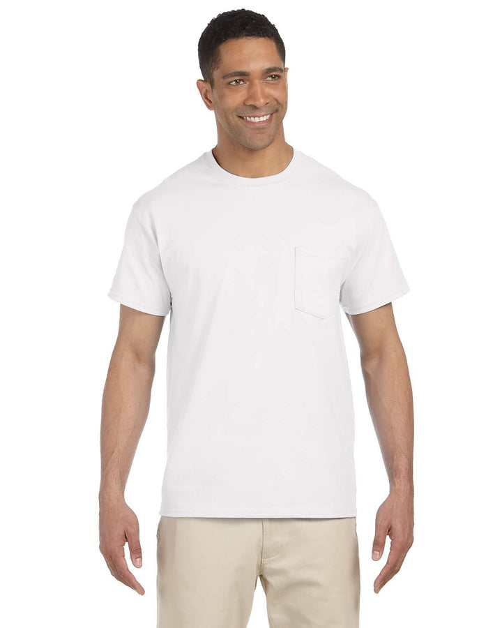 adult ultra cotton pocket t shirt SAND