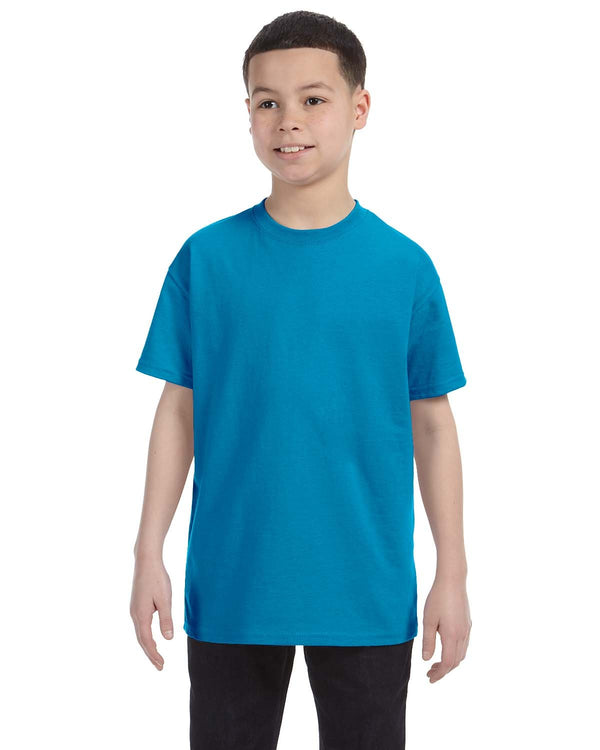 youth heavy cotton t shirt SAFETY GREEN