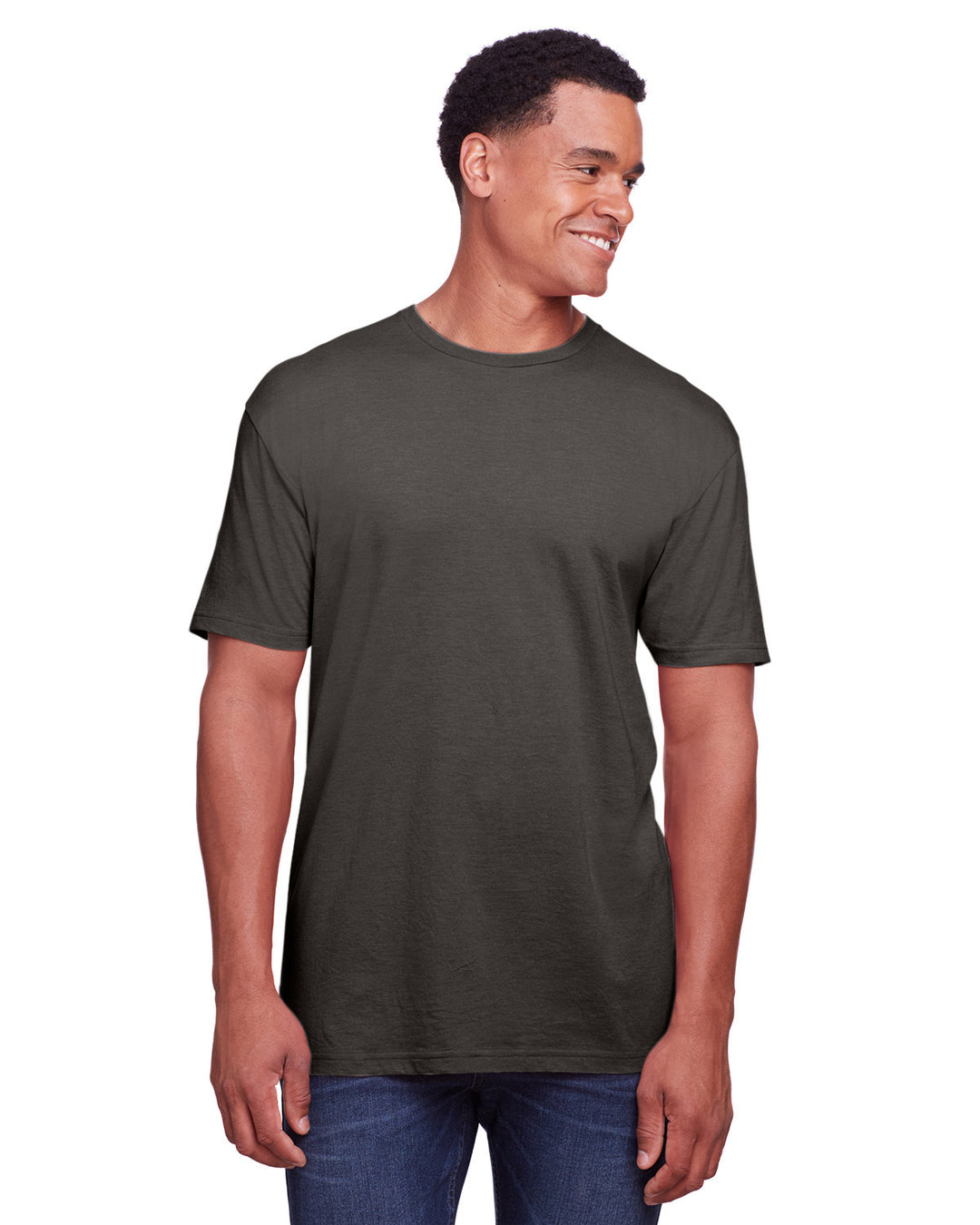 mens softstyle cvc t shirt CEMENT