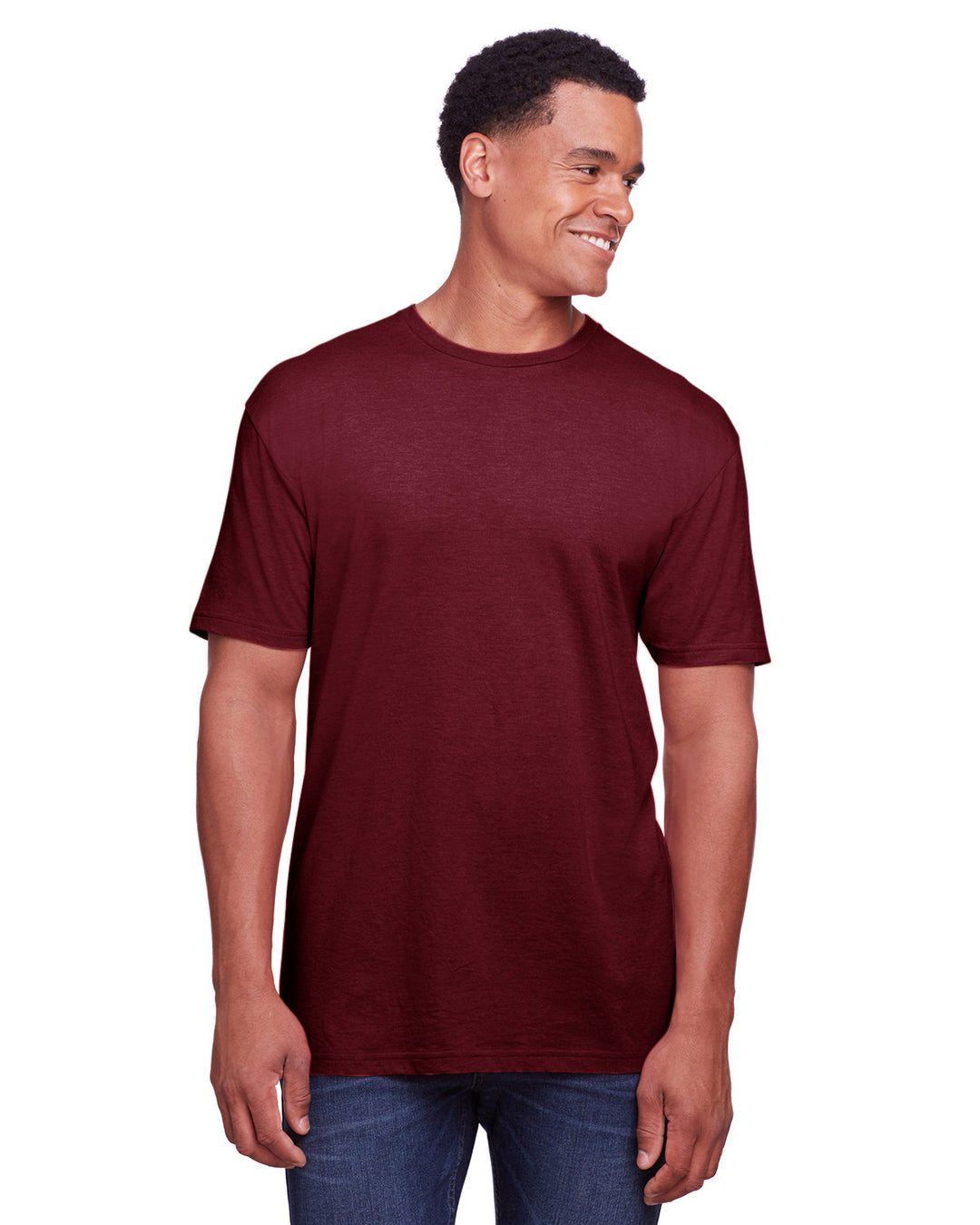 mens softstyle cvc t shirt DUSTY ROSE