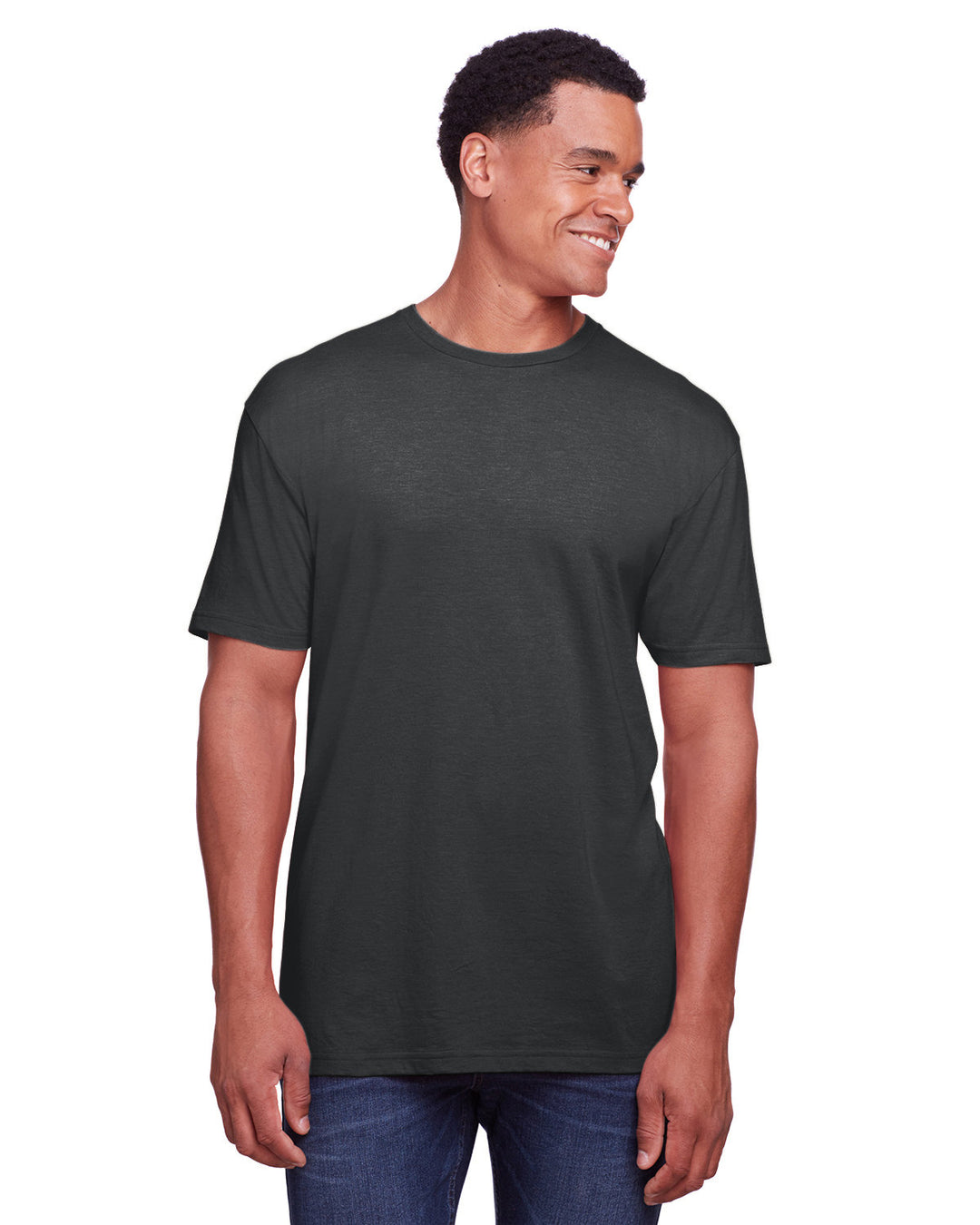 mens softstyle cvc t shirt NAVY MIST