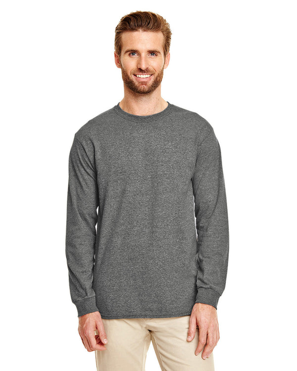 adult 50 50 long sleeve t shirt GRAPHITE HEATHER