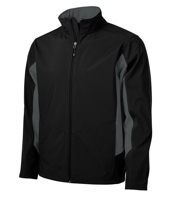 Black/Graphite Adult Soft Shell Team Jacket