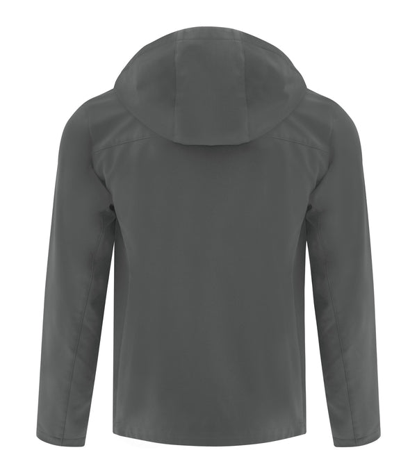 Iron Grey Adult Hooded Stretch Soft Shell Jacket