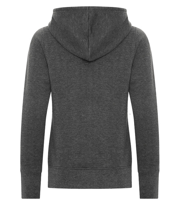 Charcoal Heather Ladies Full Zip Hoodie