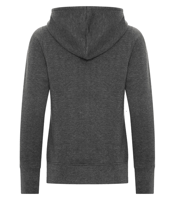 Charcoal Heather Ladies Full Zip Hoodie