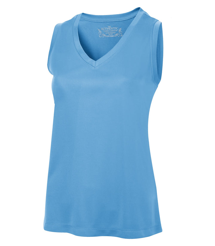 Carolina Blue Ladies Pro Sleeveless V-Neck Tee