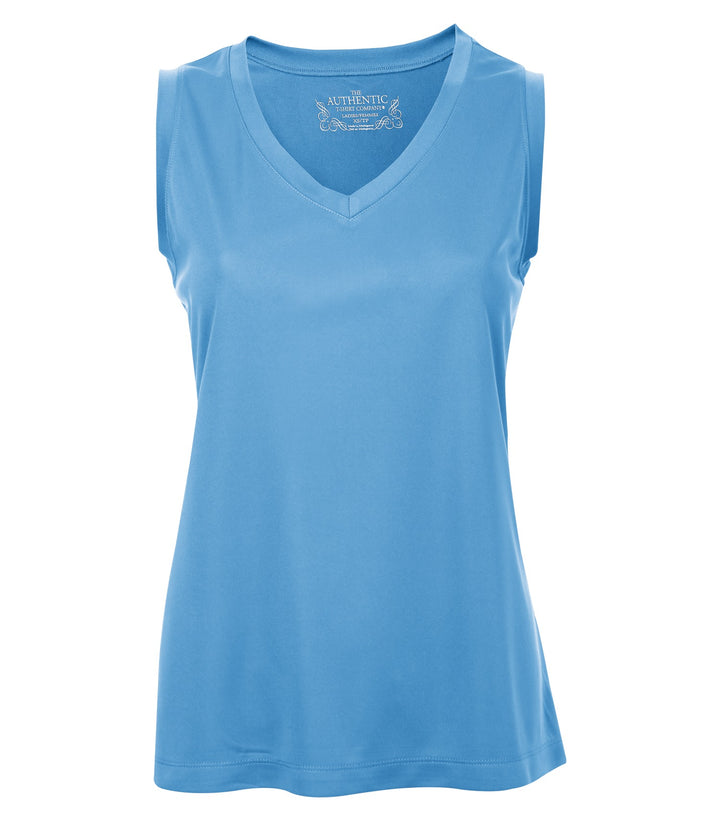 Carolina Blue Ladies Pro Sleeveless V-Neck Tee