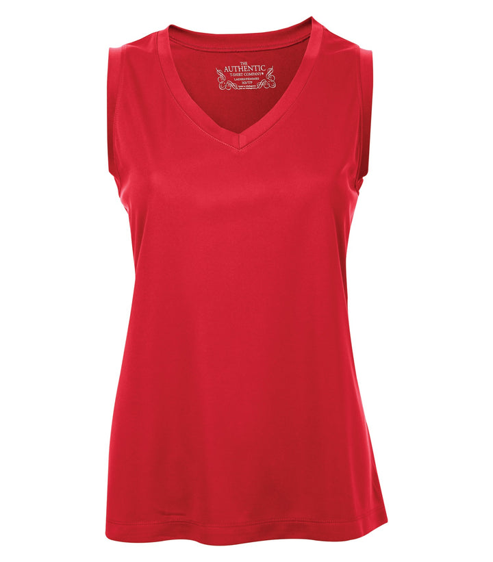 True Red Ladies Pro Sleeveless V-Neck Tee