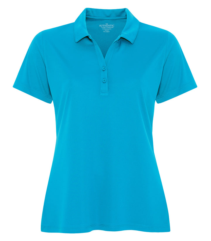 Atomic Blue Ladies Performance Poly Golf Shirt