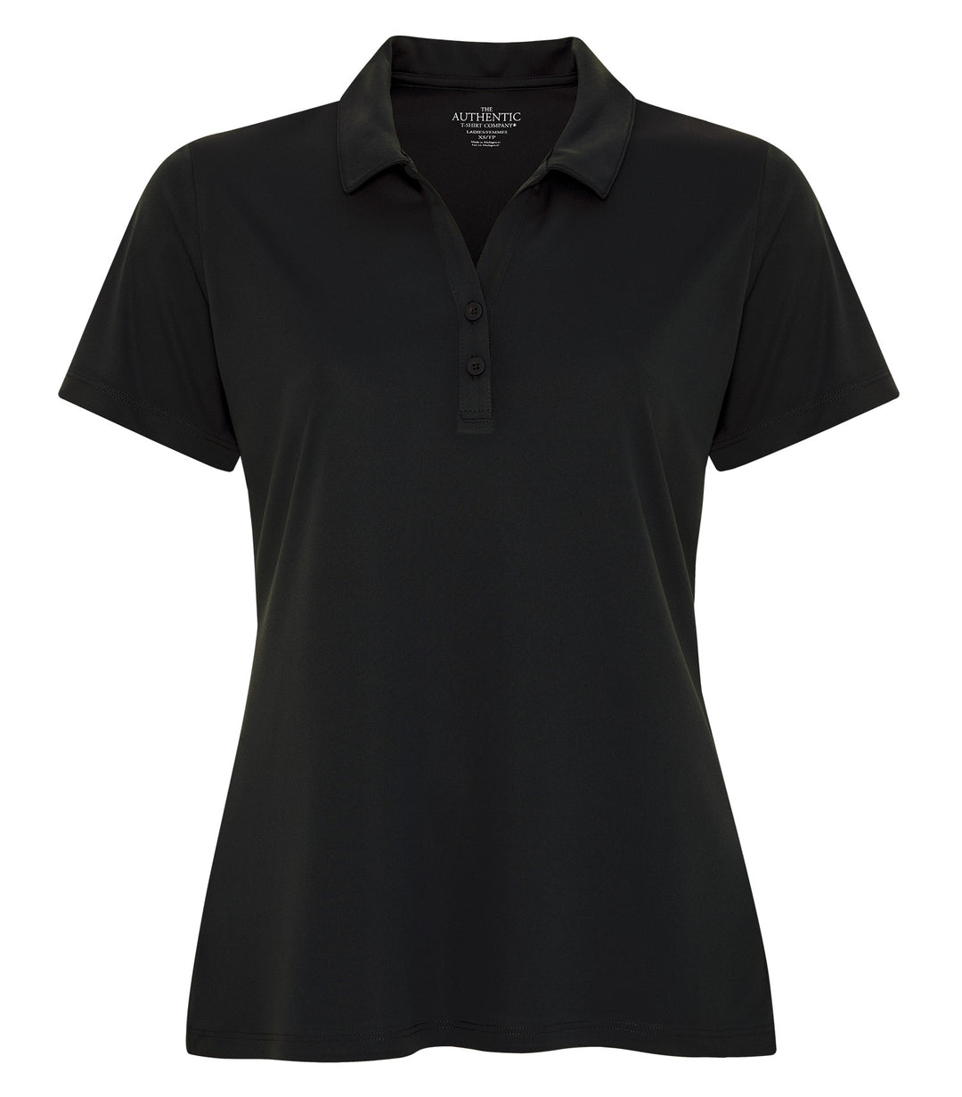 Black Ladies Performance Poly Golf Shirt