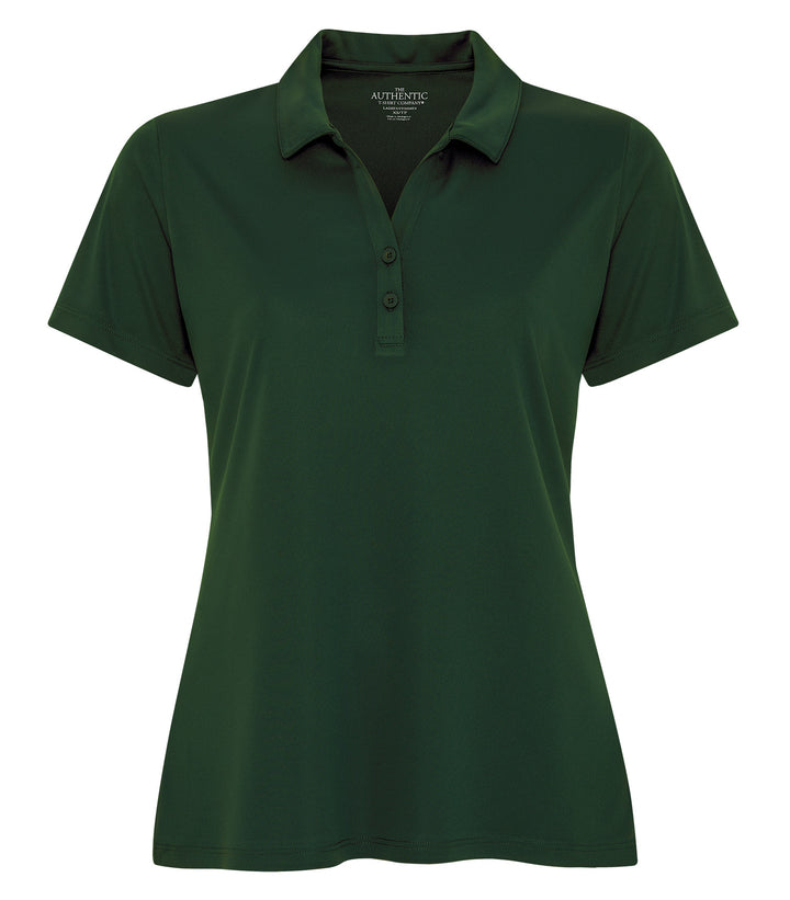 Forest Green Ladies Performance Poly Golf Shirt