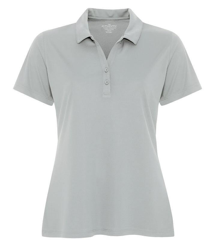 Silver Ladies Performance Poly Golf Shirt