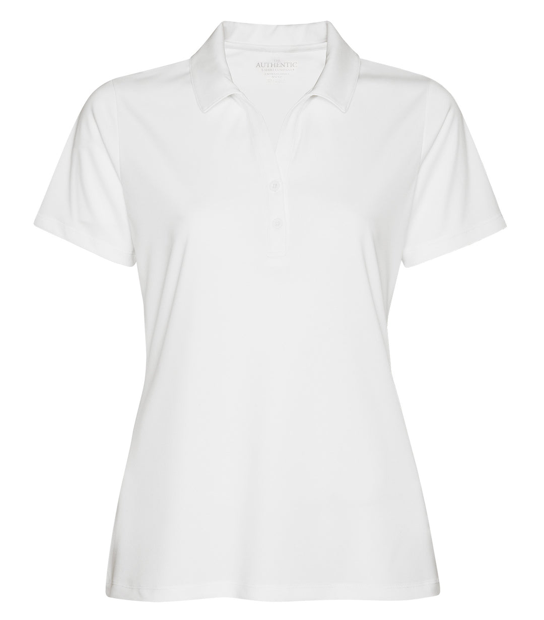 White Ladies Performance Poly Golf Shirt