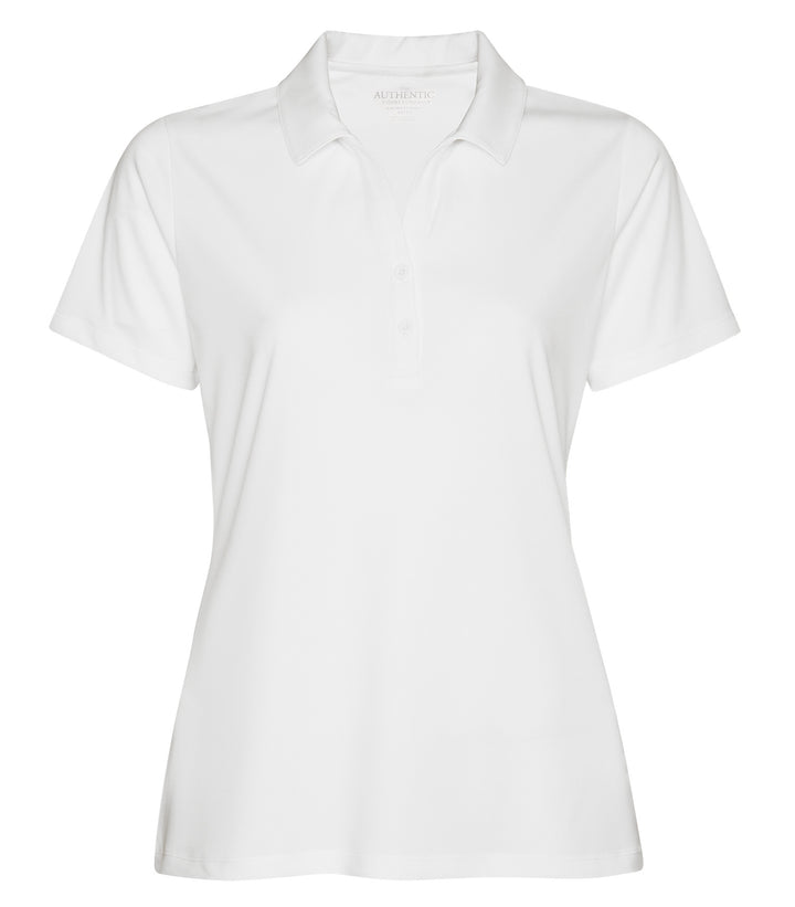 White Ladies Performance Poly Golf Shirt