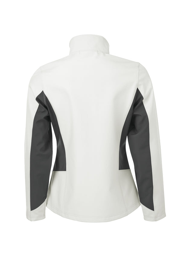 Winter White/Graphite Ladies Soft Shell Jacket