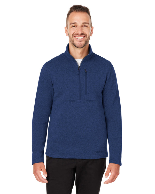 mens dropline half zip sweater fleece jacket ARCTIC NAVY