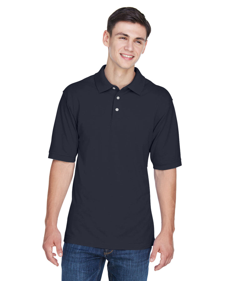 mens 5 6 oz easy blend polo NAVY