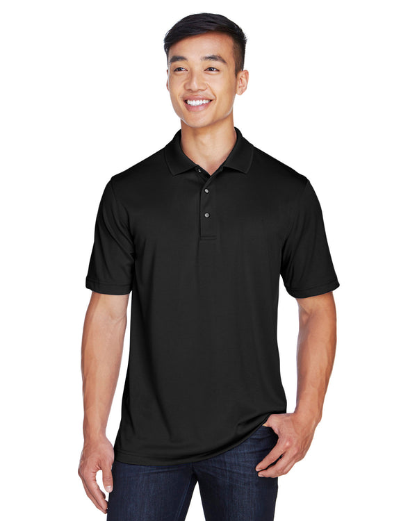 mens advantage snag protection plus il snap placket polo DARK CHARCOAL