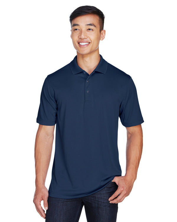 mens advantage snag protection plus il snap placket polo BLACK