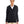 ladies pilbloc v neck button cardigan sweater BLACK