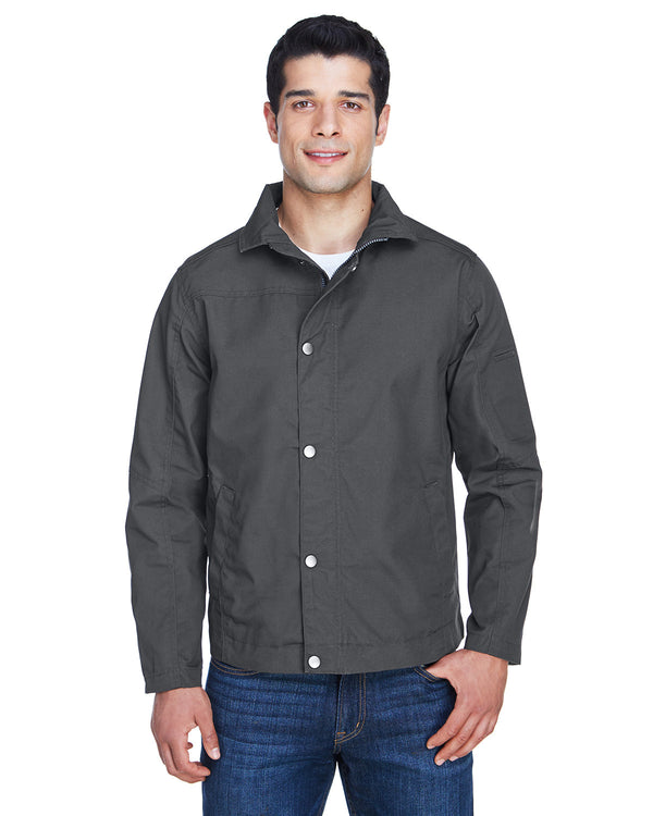 mens auxiliary canvas work jacket DARK CHARCOAL