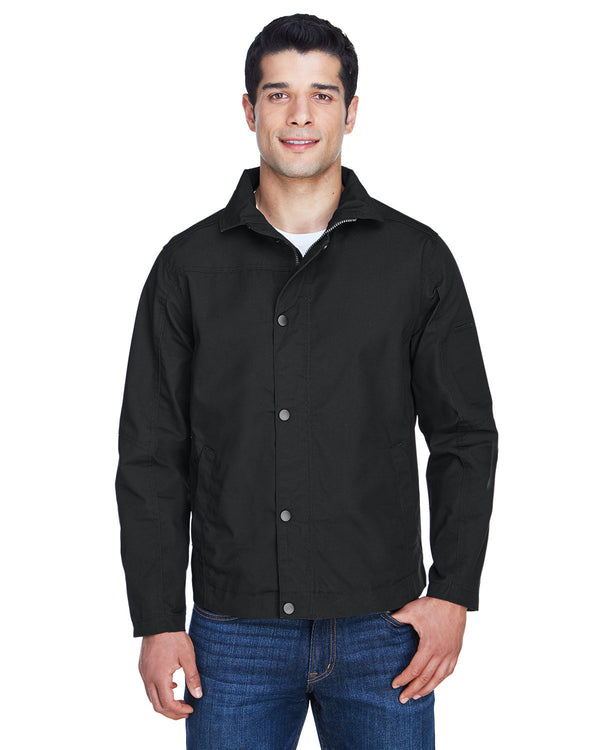 mens auxiliary canvas work jacket BLACK