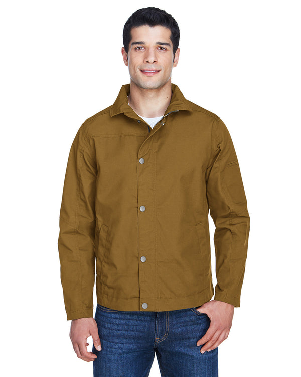 mens auxiliary canvas work jacket DUCK BROWN