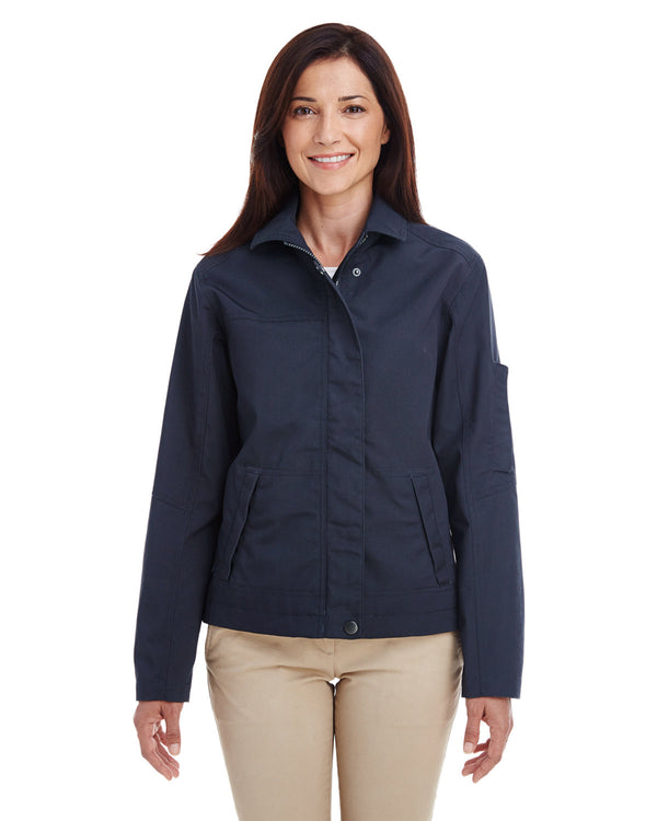 ladies auxiliary canvas work jacket DARK NAVY