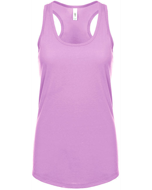 Lilac Ladies Poly/Cotton Racerback Tank Top