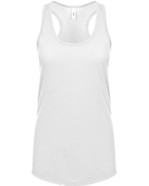 White Ladies Poly/Cotton Racerback Tank Top