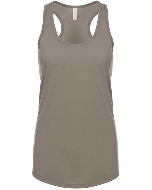 Warm Grey Ladies Poly/Cotton Racerback Tank Top