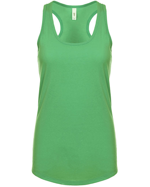 Kelly Green Ladies Poly/Cotton Racerback Tank Top