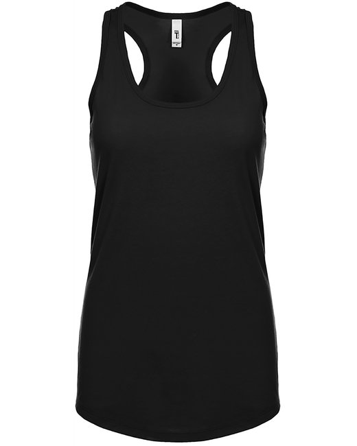 Black Ladies Poly/Cotton Racerback Tank Top