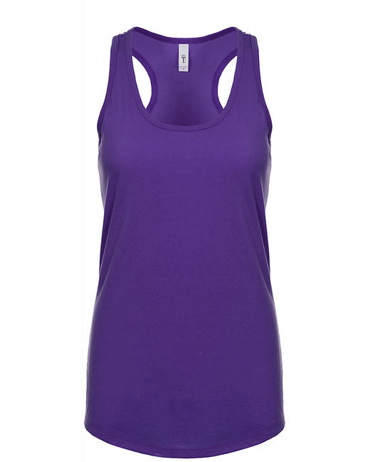 Purple Rush Ladies Poly/Cotton Racerback Tank Top