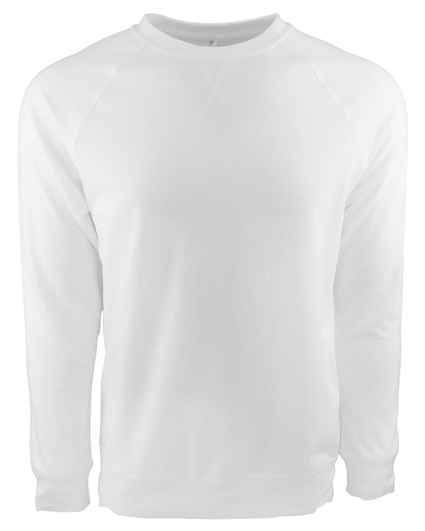 unisex laguna french terry raglan sweatshirt WHITE