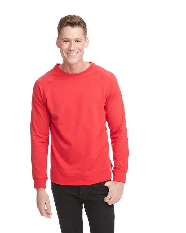 unisex laguna french terry raglan sweatshirt RED