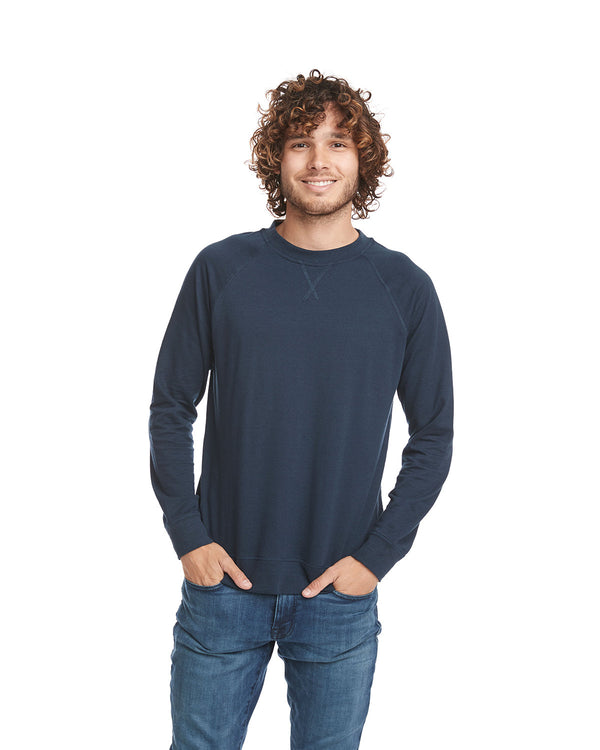 unisex laguna french terry raglan sweatshirt MIDNIGHT NAVY