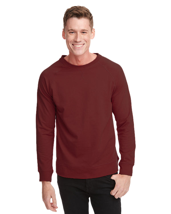 unisex laguna french terry raglan sweatshirt CARDINAL