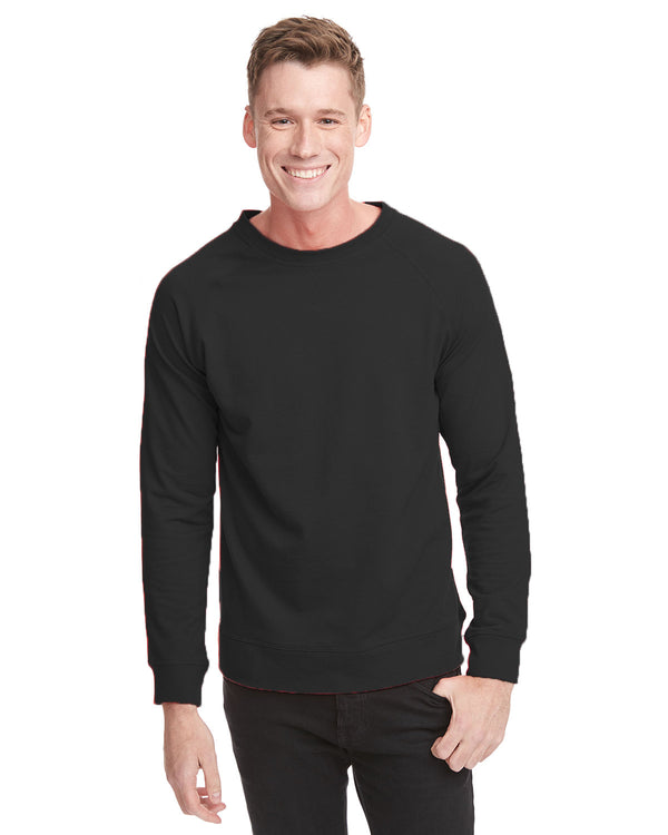 unisex laguna french terry raglan sweatshirt GRAPHITE BLACK