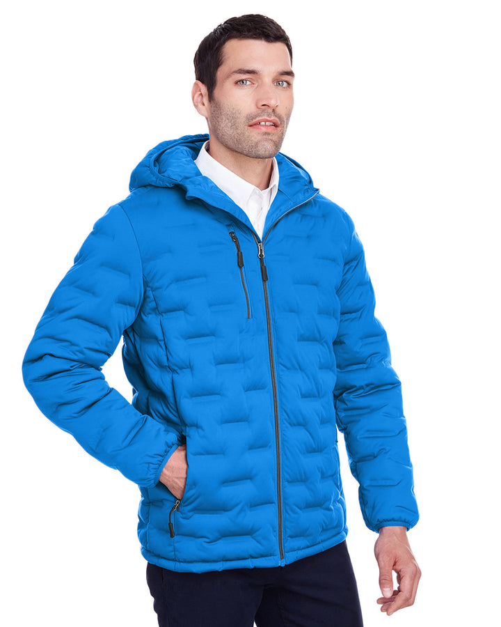 mens loft puffer jacket OLYM BLU/ CRBN