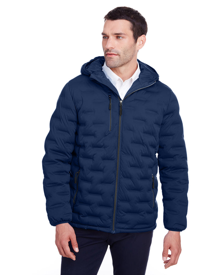 mens loft puffer jacket OLYM BLU/ CRBN