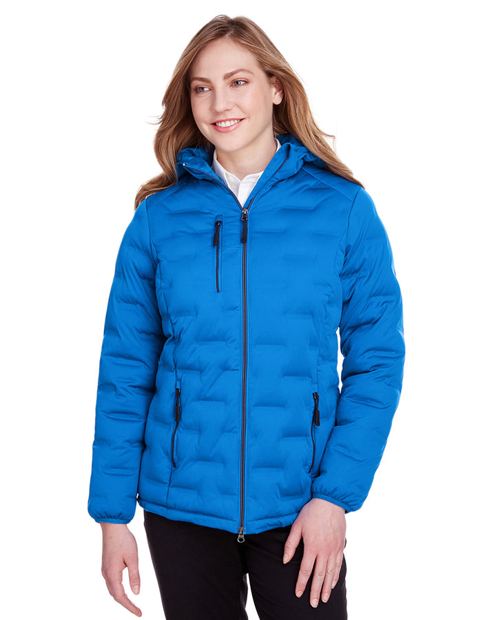 ladies loft puffer jacket OLYM BLU/ CRBN