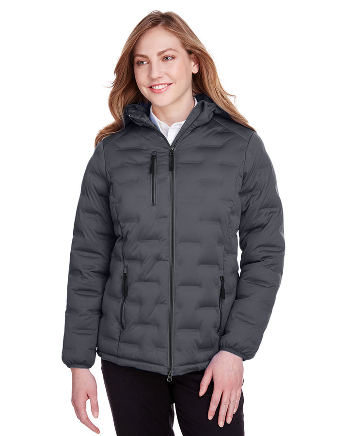 ladies loft puffer jacket CARBON/ BLACK