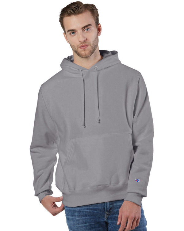 reverse weave pullover hooded sweatshirt STONE GRAY