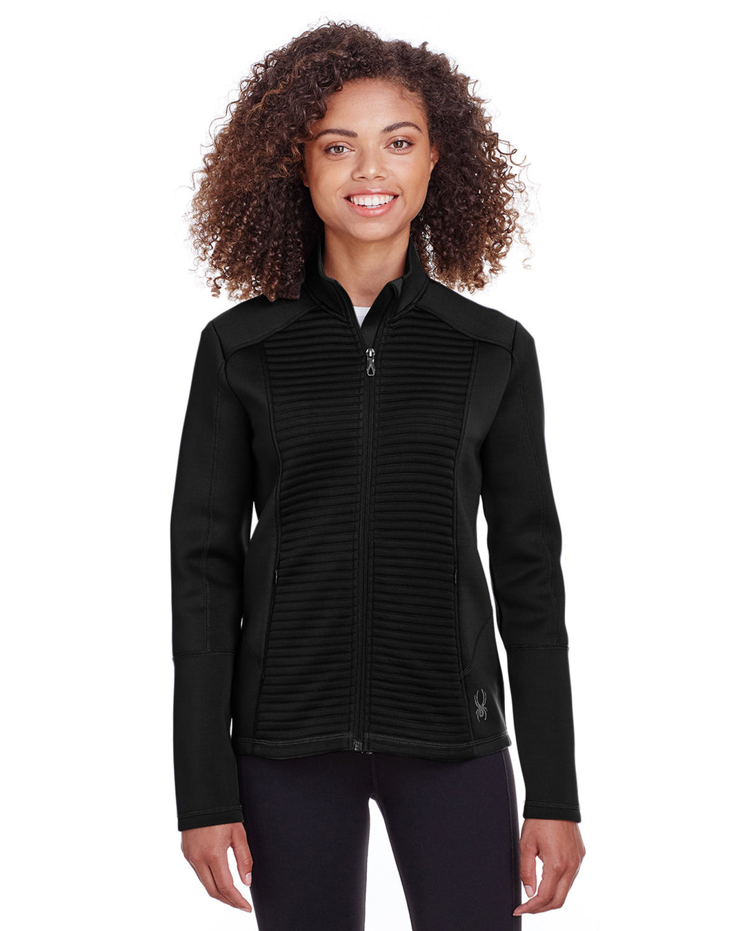 ladies venom full zip jacket BLACK