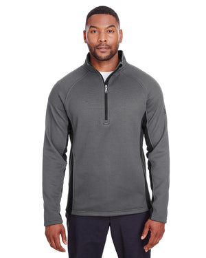 mens constant half zip sweater POLAR/ BLACK